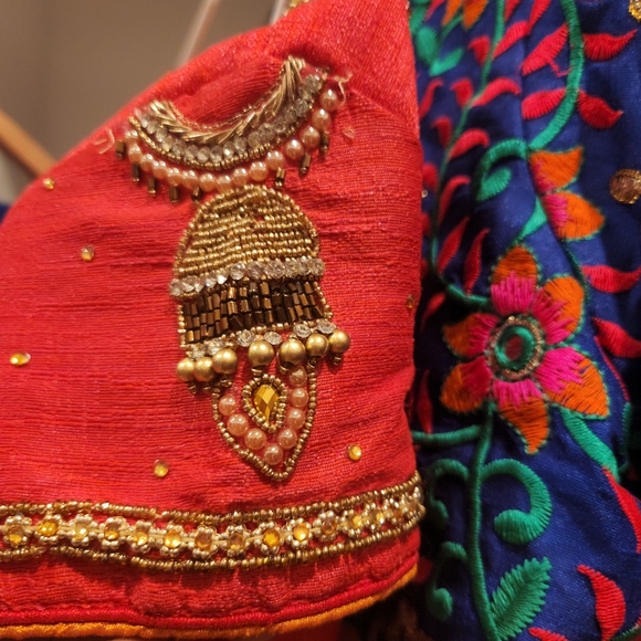 Desiner saree pure chiffon - Picture 4 of 6